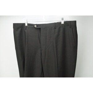 Corneliani Leader 100% Wool Brown Mens Dress Pants Trousers Sz 56 EU NEW